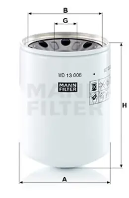 MANN FILTER WD 13 008 x Fıltre 
