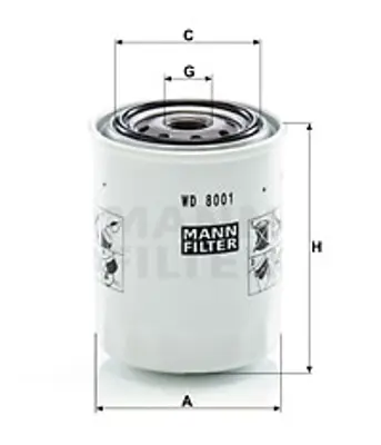 MANN FILTER WD 8001 Fıltre 