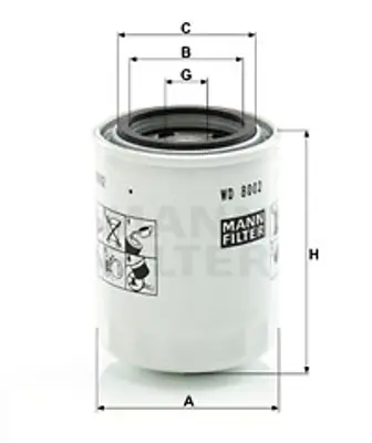 MANN FILTER WD 8002 Fıltre 
