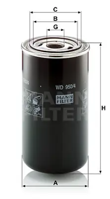 MANN FILTER WD 950/4 Fıltre 