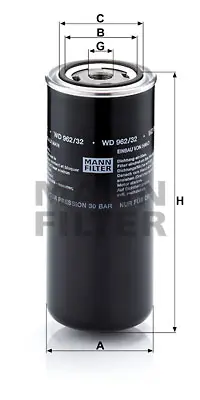 MANN FILTER WD 962/32 Fıltre 