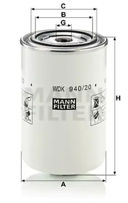 MANN FILTER WDK 940/20 Fıltre 