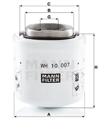 MANN FILTER WH 10 007 Fıltre 