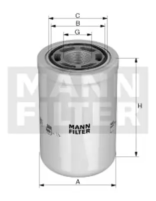 MANN FILTER WH 12 001 Fıltre 11882353 9706161