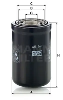 MANN FILTER WH 945 Fıltre 43922400 P717301950