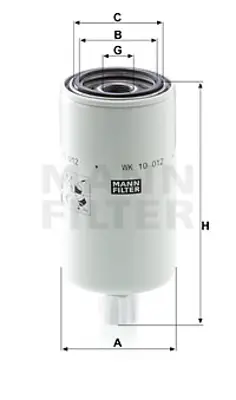 MANN FILTER WK 10 012 x Fıltre 