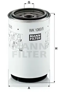 MANN FILTER WK 1060/5 x Filtre Ağır Vasıta 3989632 7146717