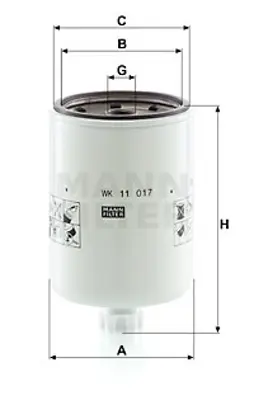 MANN FILTER WK 11 017 Fıltre 