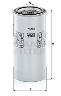 MANN FILTER WK 1175 x Fıltre 3828838