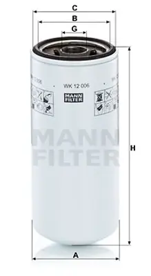 MANN FILTER WK 12 006 Fıltre 