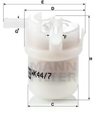 MANN FILTER WK 44/7 Yakıt Fıltresı Honda 16900SR3004