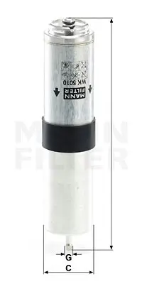 MANN FILTER WK 5010 z Yakıt Filtresi E90 316d-318d-320d 05 E84 X1 09 13328584874