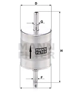 MANN FILTER WK 52/1 Fıltre 