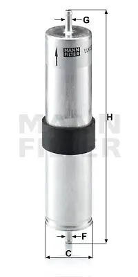 MANN FILTER WK 521/4 Yakıt Fıltresı Mını W17 D14 R50 R53 03>06 13327794590