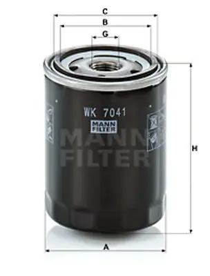 MANN FILTER WK 7041 Fıltre 