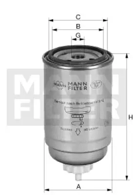 MANN FILTER WK 82 Fıltre 
