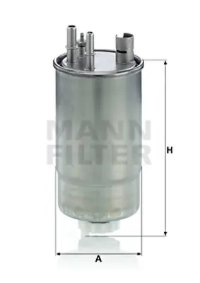 MANN FILTER WK 853/24 X Yakıt Filtresi Opel Merıva 1.3 Cdtı 05-10 813058