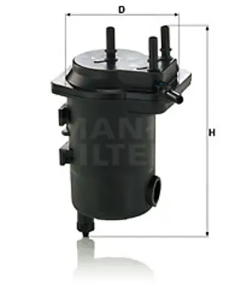 MANN FILTER WK 939/17 x X Yakıt Filtresi Mgn Iı 1.5 Dci 100hp 06-11 8200458424