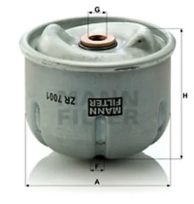 MANN FILTER ZR 7001 X Yağ Filtresi Transit 2.4-3.2 Tdcı 06 6C1Q6N602BA