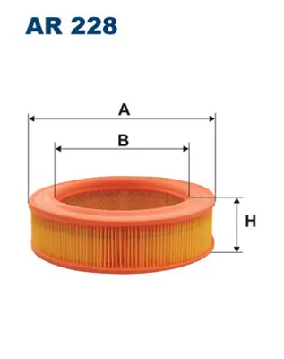 FILTRON AR 228 Hava Fıltresı R5 I 1,1 45hp 09 / 80 12 / 85 1444L2 7701016683 7707016683 A840X9601BKA