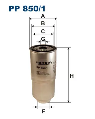 FILTRON PP 850/1 Yakıt Fıltresı Vag 