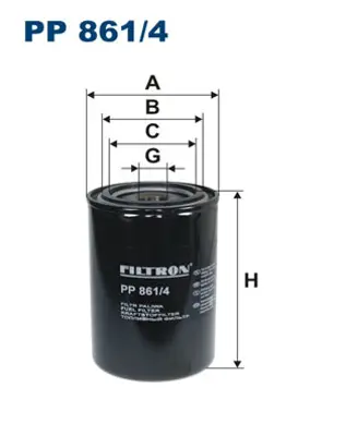 FILTRON PP 861/4 Yakıt Filtre Daf 75 Cf.250.290.320 -85 Cf 340-380- 1345335