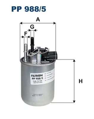 FILTRON PP 988/5 Yakıt Fıltresı 164001KB2B
