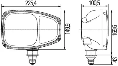 HELLA 1EE 996 174-251 Far Combi 220 Universal Sol Universal Cv 50202