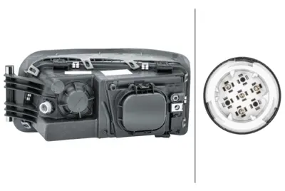 HELLA 1EH 354 984-021 Far Komple (Sag) - Man / Tga - Tgl - Tgm - Tgs 