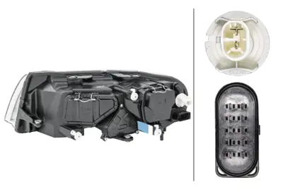 HELLA 1EL 246 042-101 Far Komple Sag Superb 02>08 3U1941018H