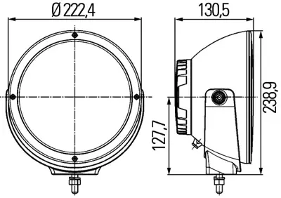 HELLA 1F8 011 002-201 Spotlight Luminator Led 1528073 2724785