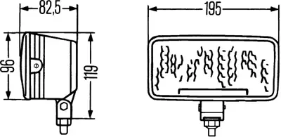 HELLA 1FD 005 700-431 Spot Lamba Comet 550 Sarı 