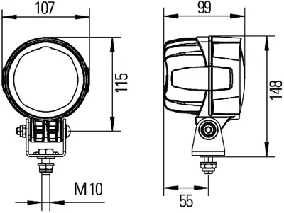 HELLA 1G0 996 263-031 Calisma Lambasi Modul 90 Led Universal Cv 