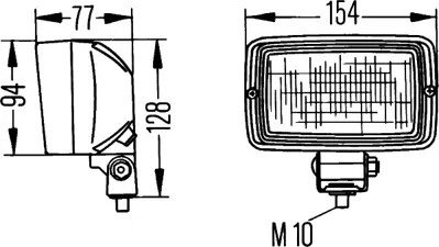 HELLA 1GA 006 876-001 Calisma Lambasi H3 12v/24v Universal Cv 14096010 1906627 867446 A6625440147 ZM2801243