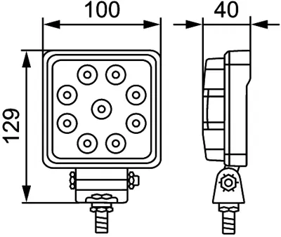 HELLA 1GA 357 103-012 Calısma Lambası 12v-24v Sıyah Hella Valuefıt S1500 Led 