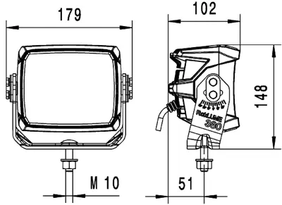 HELLA 1GA 996 197-041 Calisma Lambasi Roklume 380 N Pb Led 