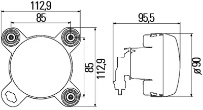 HELLA 1K0 247 043-107 Far (Sag-Sol) - Scanıa / Daf 2053967