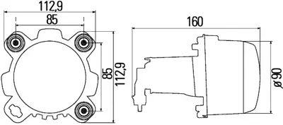 HELLA 1ML 247 042-037 Far Ön Sag Sol H1 24 V Halojen Merceds Benz Unımog Scanıa 2053967 22002078 A9568200139