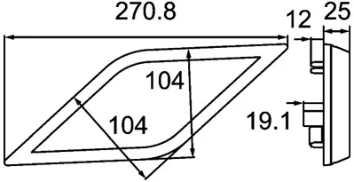 HELLA 2BA 013 331-031 İndikatör Shape Line Universal E245953-E245972---------- 2752296