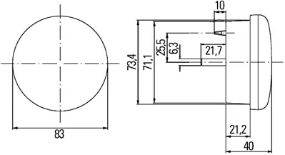 HELLA 2BA 959 011-301 İndikator Daf Daf 1529498 2197353 503226759