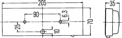 HELLA 2JA 003 354-031 Ic Aydınlatma Lambası Unıversal - Atlas Copco	/ Claas / Terex 