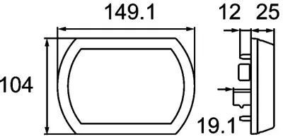 HELLA 2NE 013 344-001 Arka Sıs Lambası (Sag-Sol) 