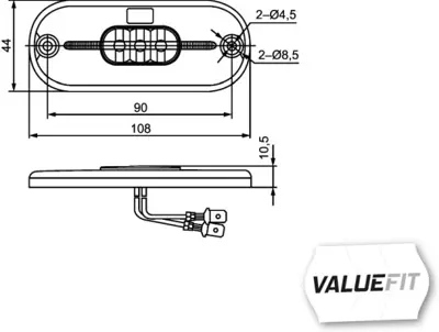 HELLA 2TM 357 009-111 Kuyruk Lambası Kırmızı Led Sag-Sol (12v-24v) 