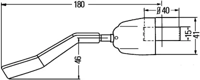 HELLA 6BA 001 771-011 Sinyal Lambası Kolu Universal Cv V24610050