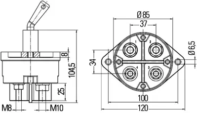 HELLA 6EK 002 843-161 Akü Switch 2843161 