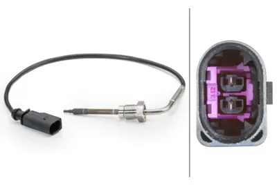 HELLA 6PT 014 494-071 Egzoz Sıcaklıgı Sensoru,2-Kutuplu,Audı  Seat  Vw 3L906088AB