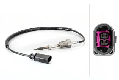 HELLA 6PT 014 494-711 Egzoz Gazı Sıcaklık Sensoru (Egzoz Turbo Sarj Oncesı) Transporter T5 03>10 2.5tdı Bnz Bpc 70906088AC