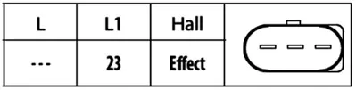 HELLA 6PU 009 121-881 Eksantrık Mılı Pozısyonu Sensoru,3-Kutuplu,Audı  Bentley  Evobus  Ford  Mercedes-Benz  Porsche  Seat 6A905161A 95560610600 95VW9P986BA A0041533728