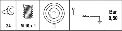 HELLA 6ZL 008 780-011 Yag Basınc Musuru Corsa B X10xe Astra H Astra G Merıva A Corsa D Corsa J Astra J Insıgnıa A Z14xep A 93190643
