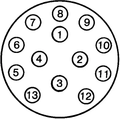 HELLA 8JB 005 949-011 Soket 13 Pin 20520796 7420881795 A0025405281 Z0539819